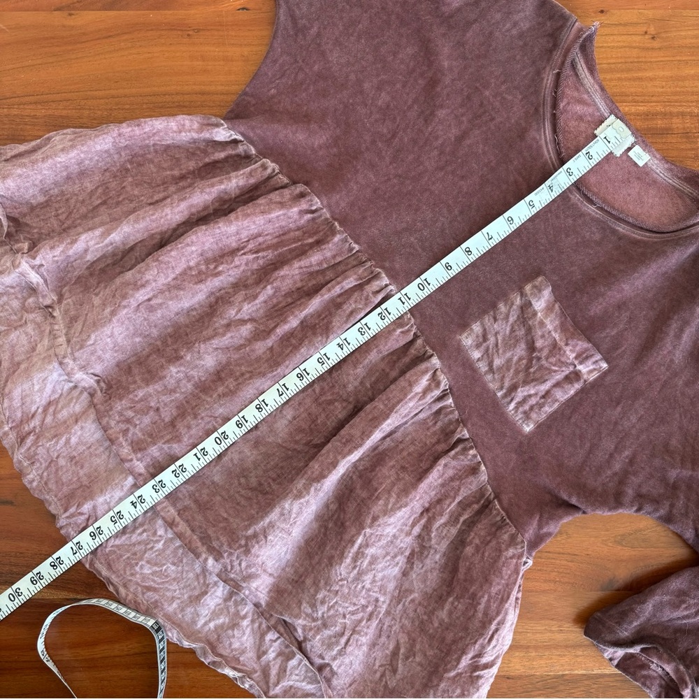 ๐ฆ Anthropologie Burgundy Relaxed Long Sleeve Sweatshirt - Picture 8 of 8